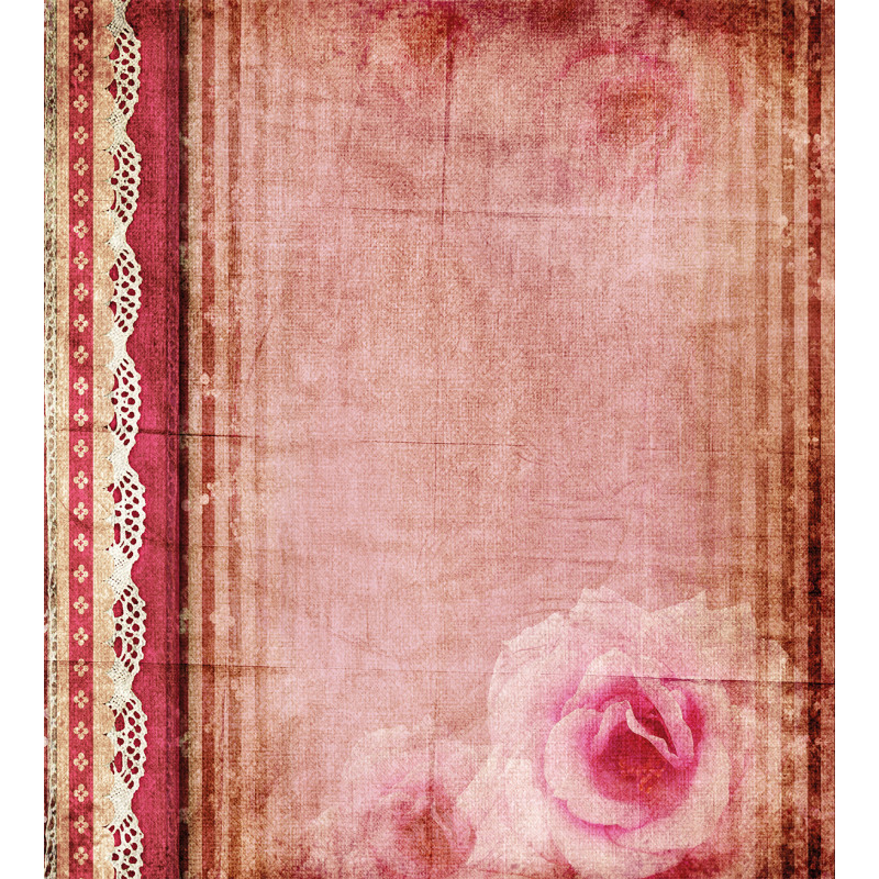 Vintage Frame Roses Duvet Cover Set