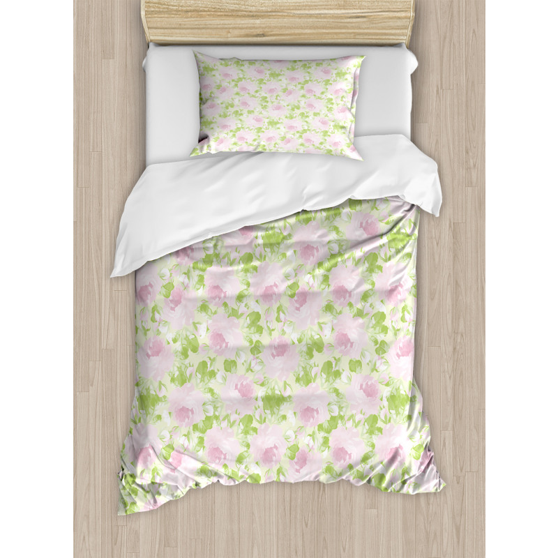 Spring Yard Pastel Duvet Cover Set