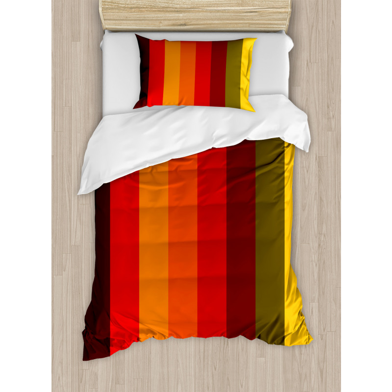 Vertical Striped Duvet Cover Set