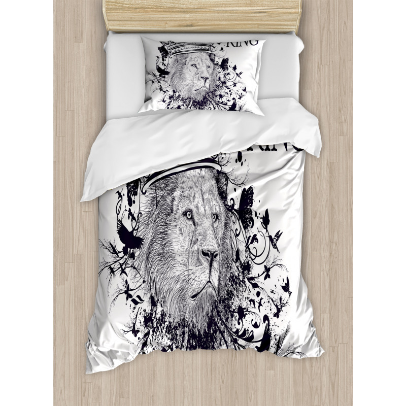 Reign of the Jungle Lion Duvet Cover Set