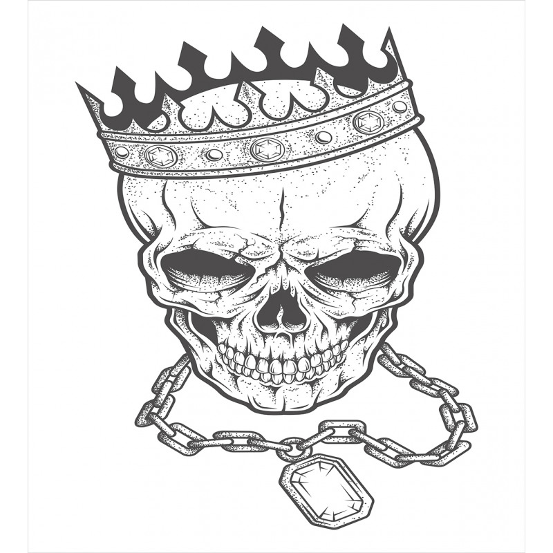 Skull Hip Hop Style Sketch Duvet Cover Set