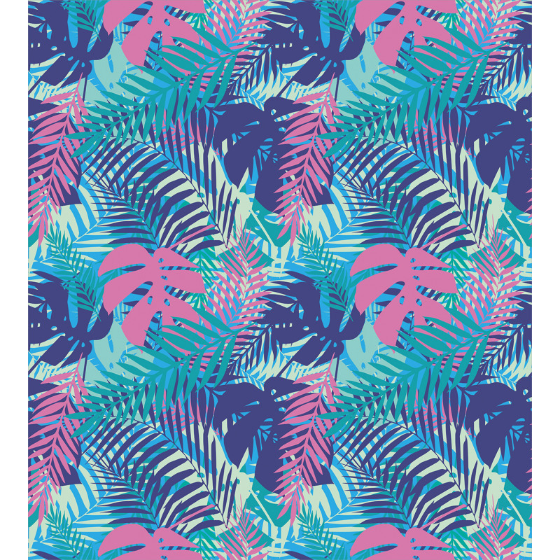 Vivid Colored Island Flora Duvet Cover Set