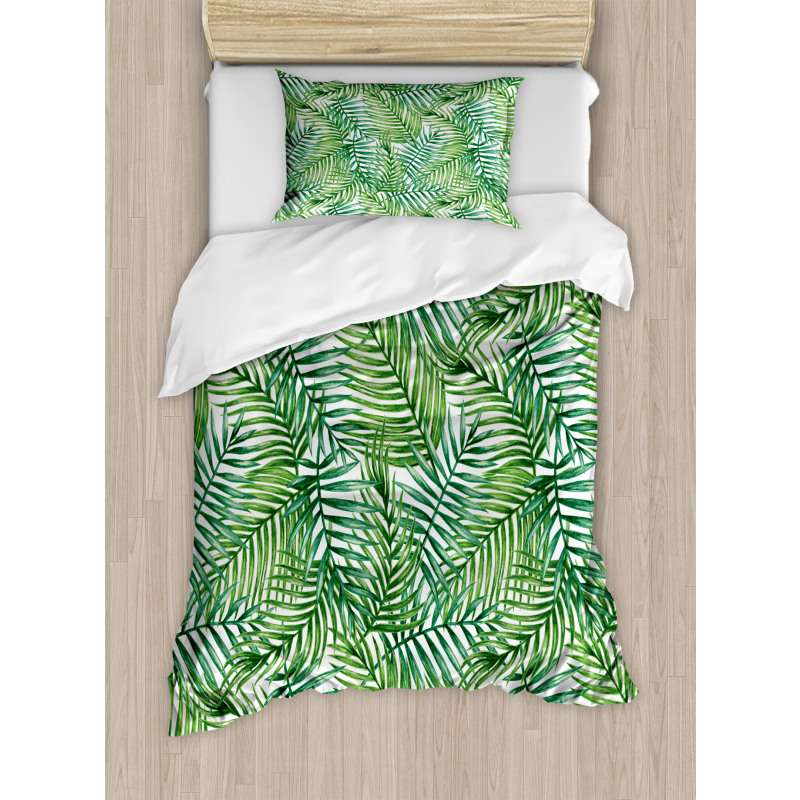 Botanical Wild Palm Trees Duvet Cover Set