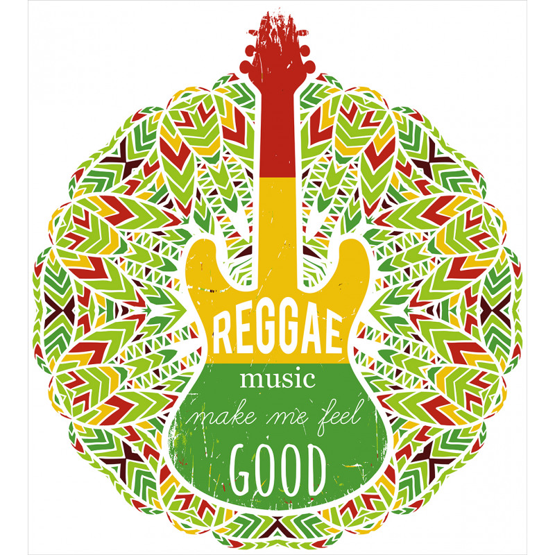 Reggae Music Guitar Duvet Cover Set