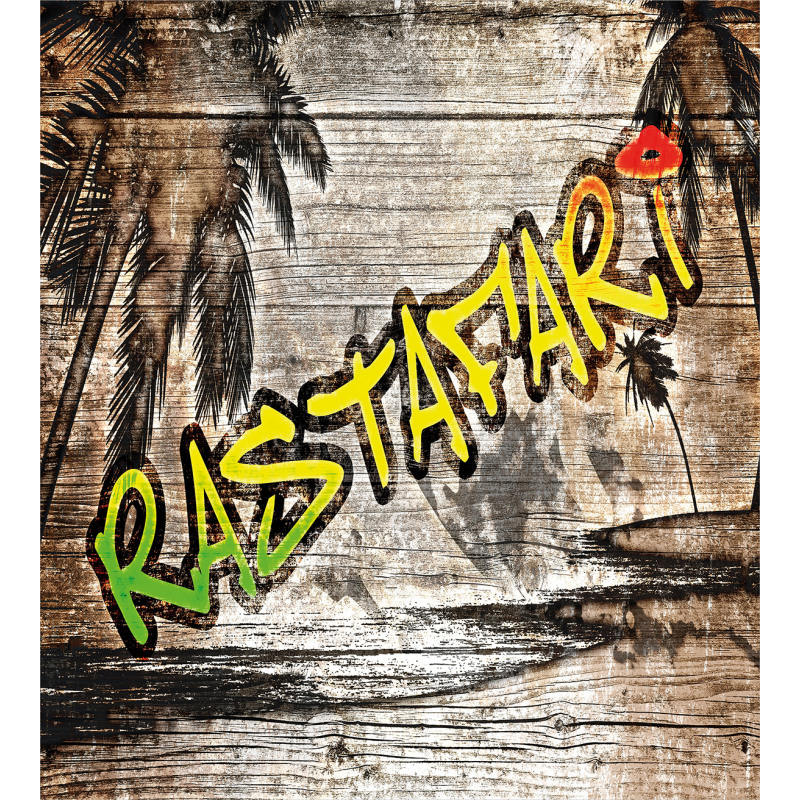 Rastafari Street Graffiti Duvet Cover Set