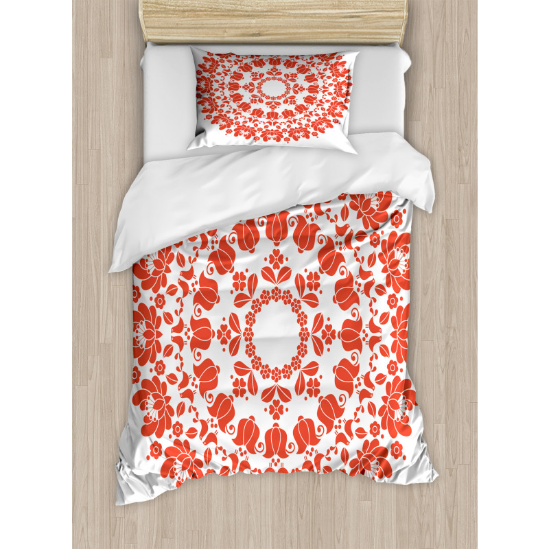 Hungarian Folk Art Duvet Cover Set