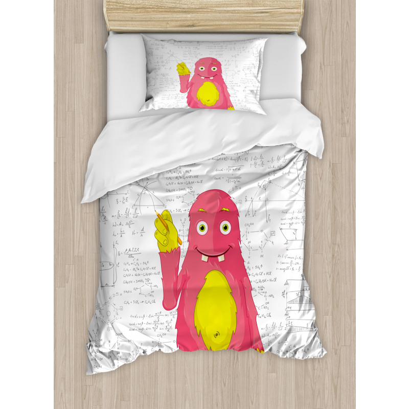 Funny Smart Monster Duvet Cover Set