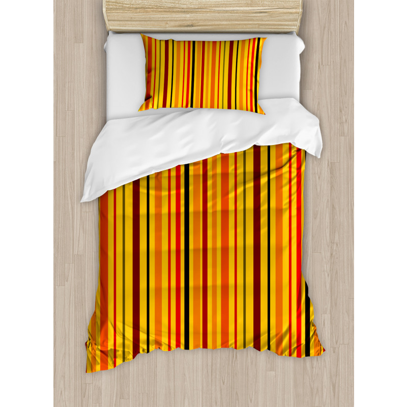 Vibrant Vertical Lines Duvet Cover Set