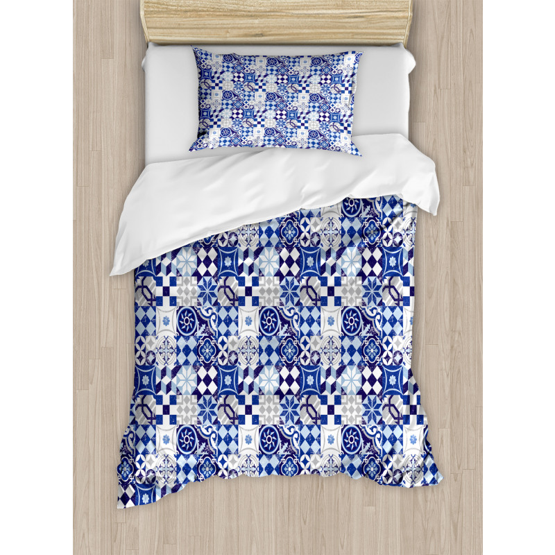 Traditional Vintage Mosaic Duvet Cover Set