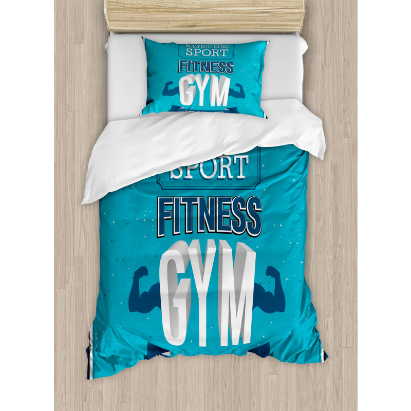 Fit Life Bodybuilding Duvet Cover Set