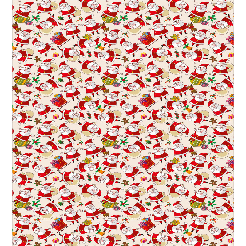 Cartoon Santa Claus Duvet Cover Set