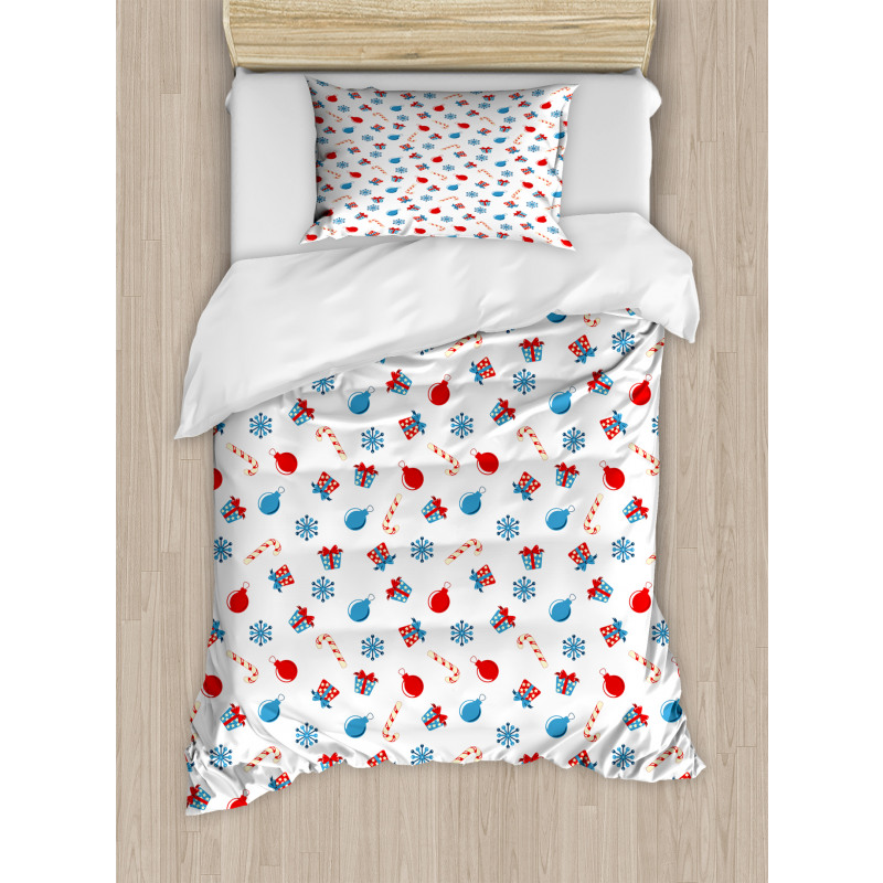 Xmas Cones Ornaments Duvet Cover Set