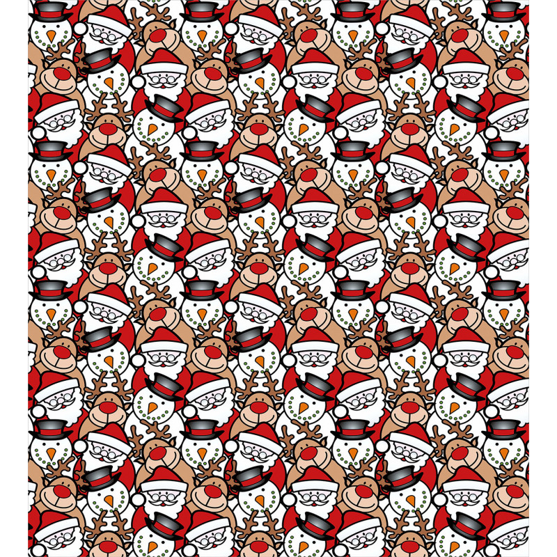 Snowman Reindeer Kids Duvet Cover Set