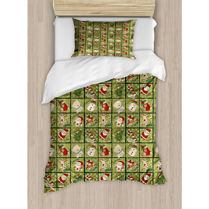 Teddy Bears Santa Duvet Cover Set