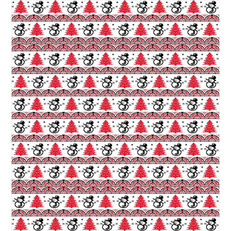 Pixel Nordic Pattern Duvet Cover Set