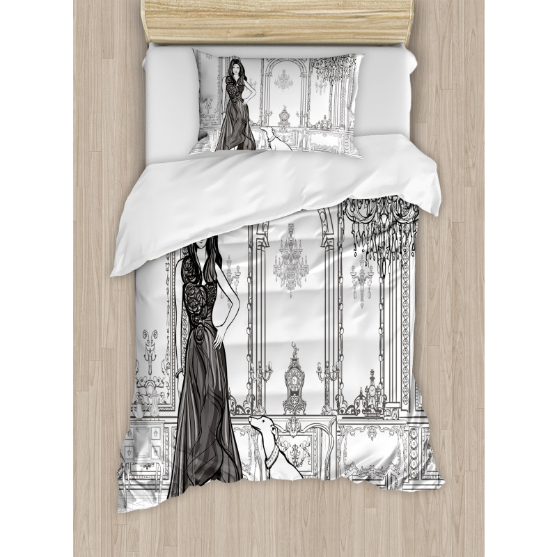 Fashion Woman Victorian Duvet Cover Set