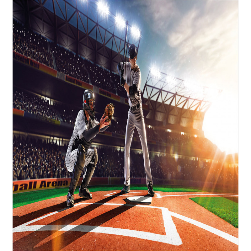 Baseball Player Game Duvet Cover Set