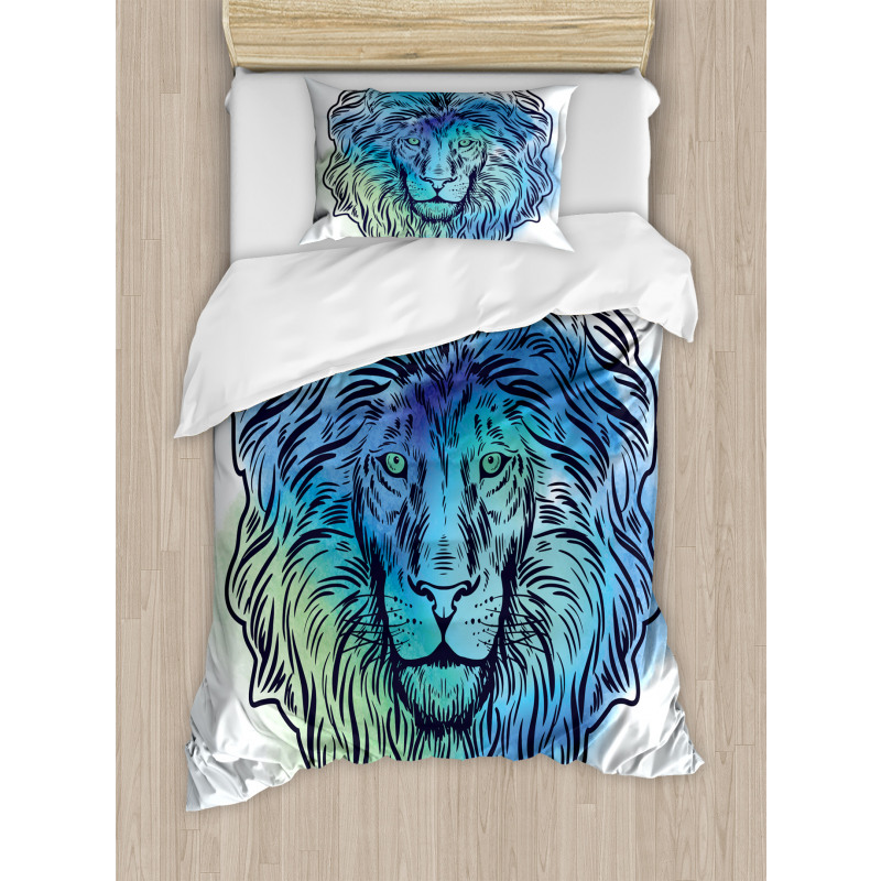 Portrait King of Forest Duvet Cover Set