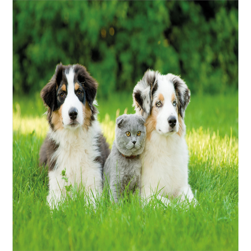Puppy Family in Garden Duvet Cover Set