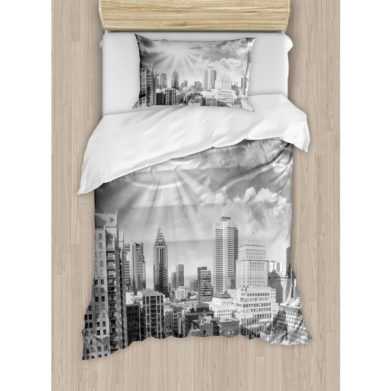 Aerial Montreal Duvet Cover Set