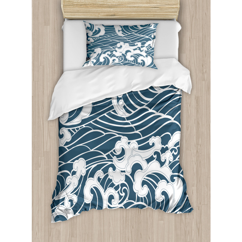 River Storm Retro Duvet Cover Set