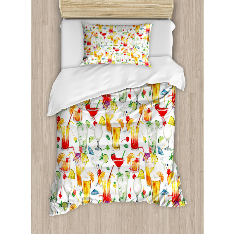 Tropic Cocktails Duvet Cover Set