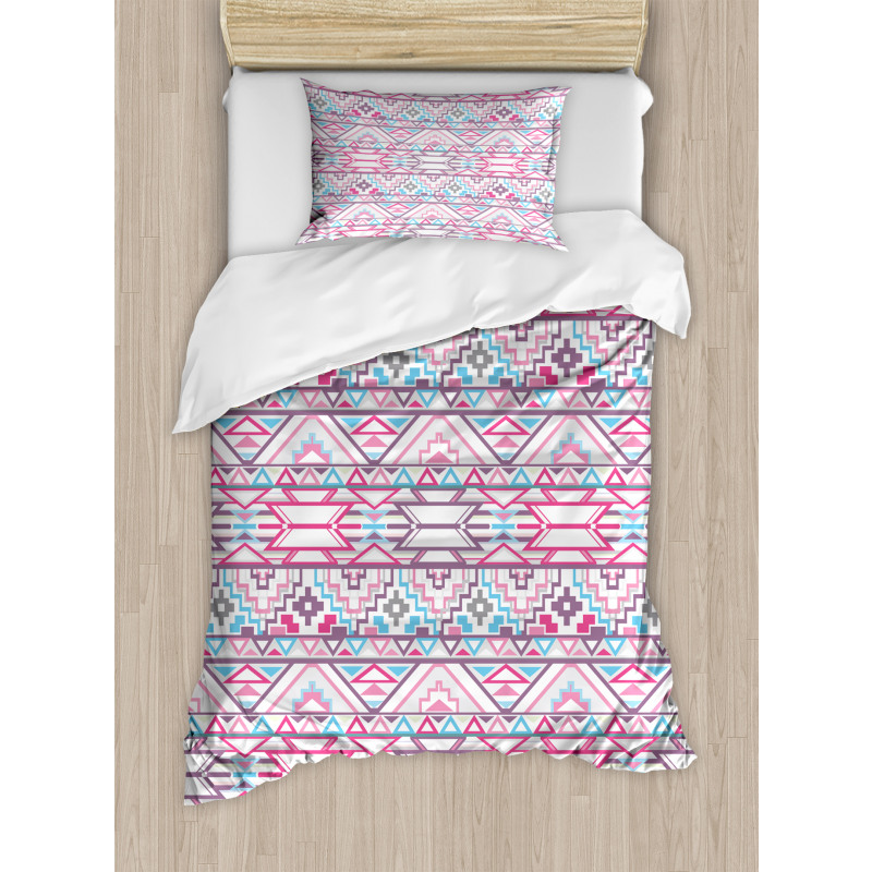 Aztec Inspired Ikat Seem Duvet Cover Set