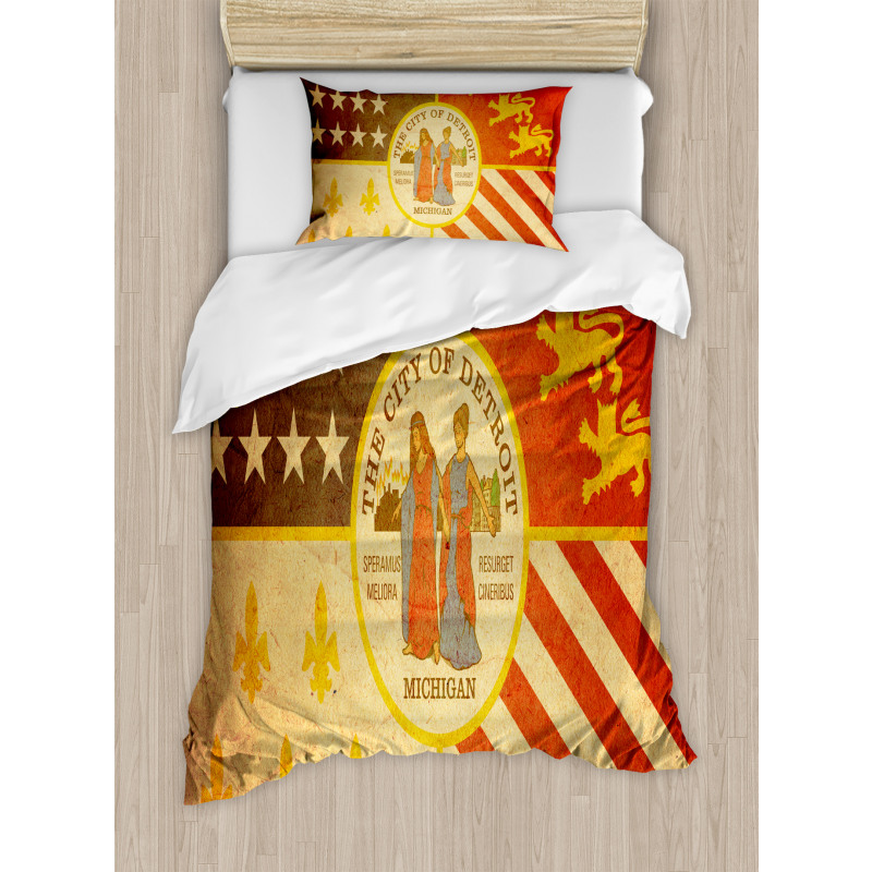 Old Rusty Look Duvet Cover Set