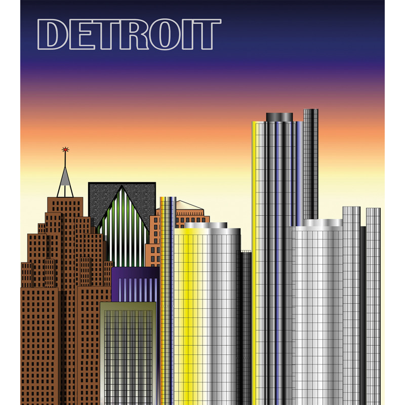 Retro Style Metropolis Duvet Cover Set