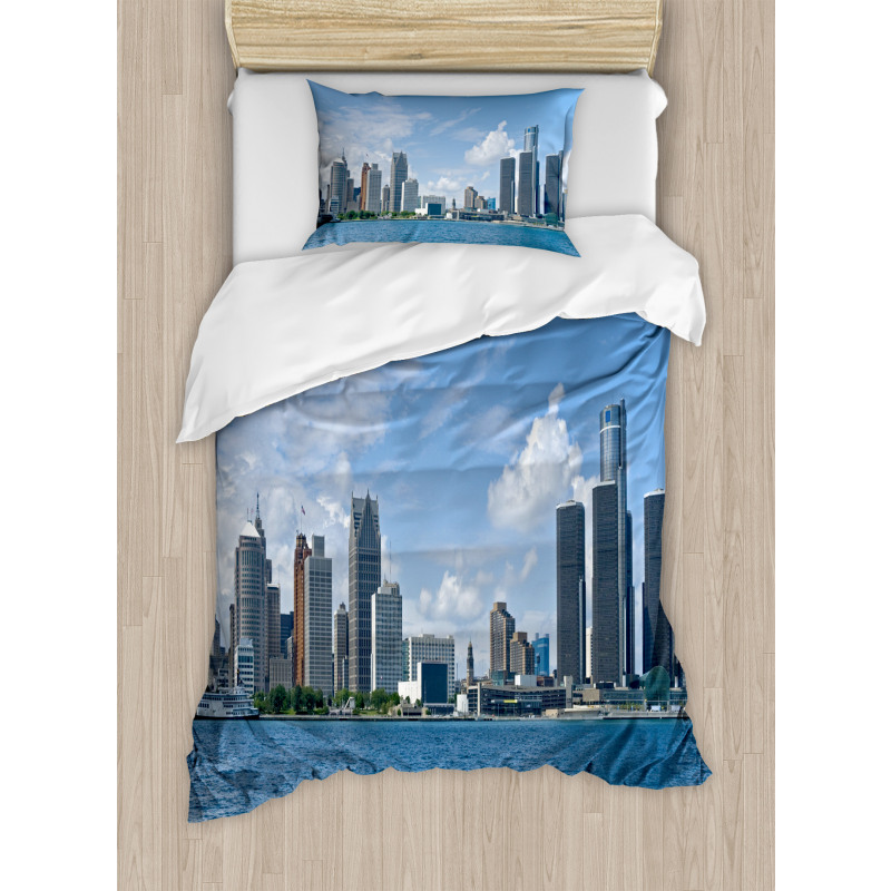 Downtown Shoreline Duvet Cover Set