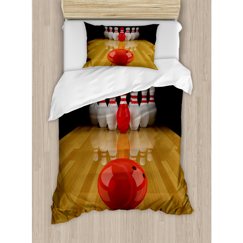 Red Skittle Ball Duvet Cover Set