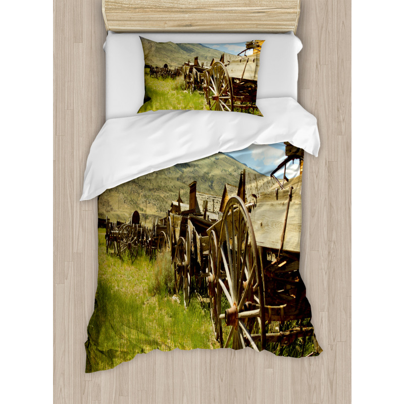 Old Carriages Duvet Cover Set