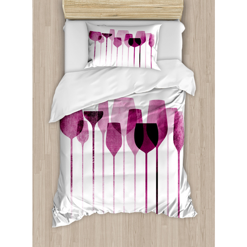 Artwork Party Glasses Duvet Cover Set