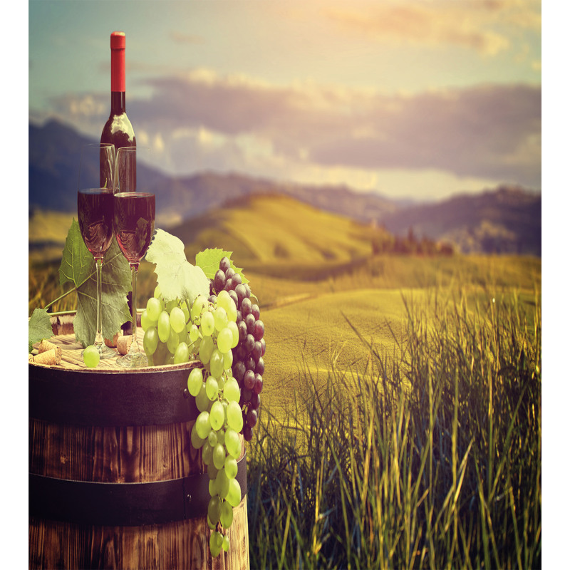 Italy Tuscany Vineyard Duvet Cover Set