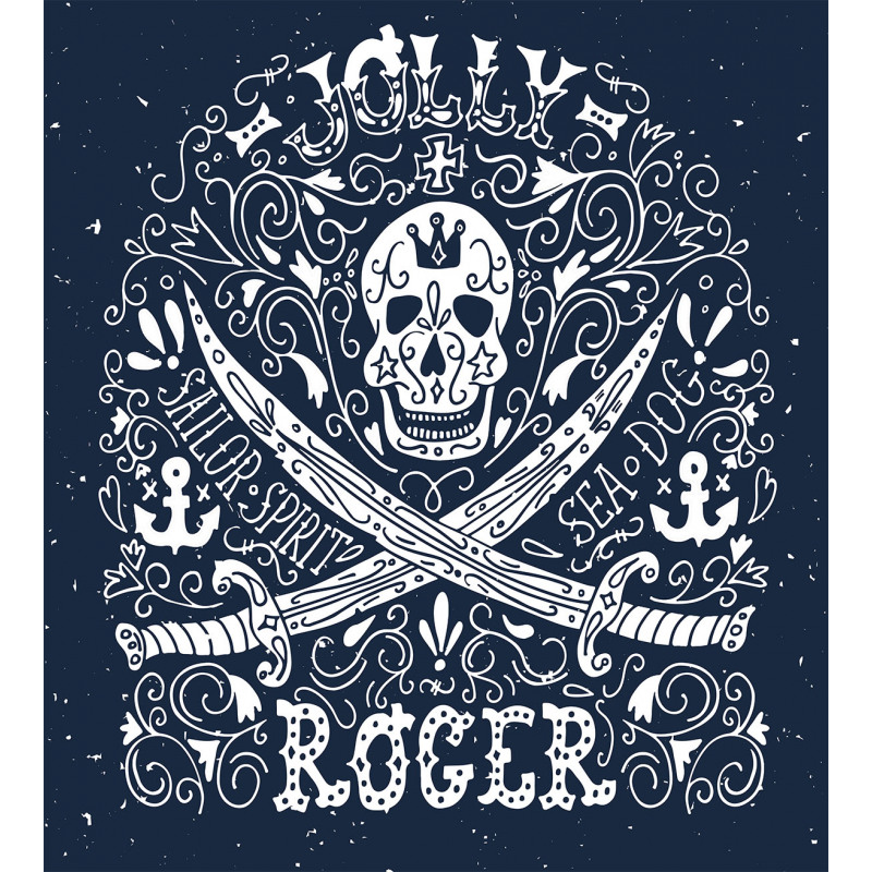 Pirates Jolly Roger Flag Duvet Cover Set