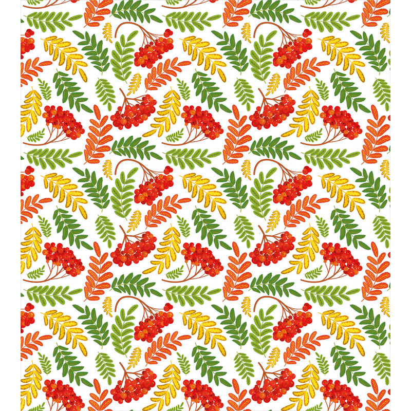 Autumnal Flora Pattern Duvet Cover Set