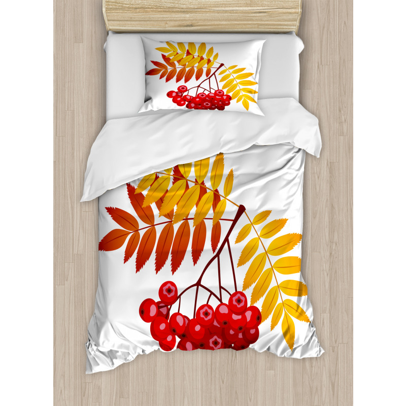 Rural Berries in Fall Duvet Cover Set