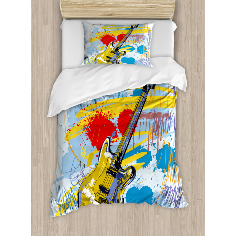 Abstract Musical Instrument Duvet Cover Set