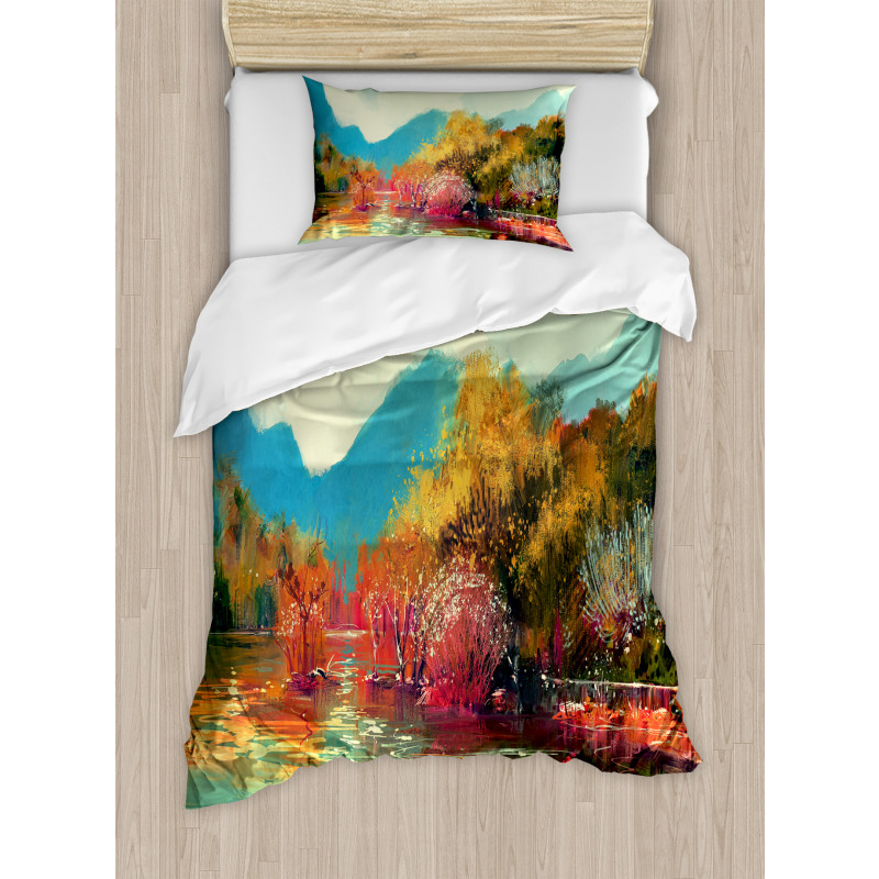 Surreal Autumn Forest Duvet Cover Set