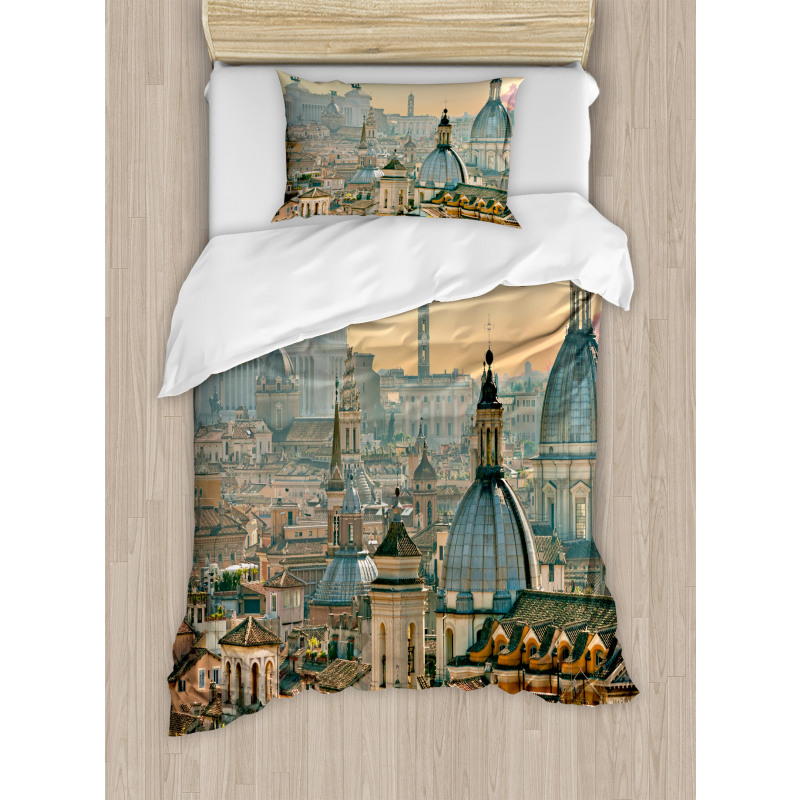 Rome Historical Landmark Duvet Cover Set