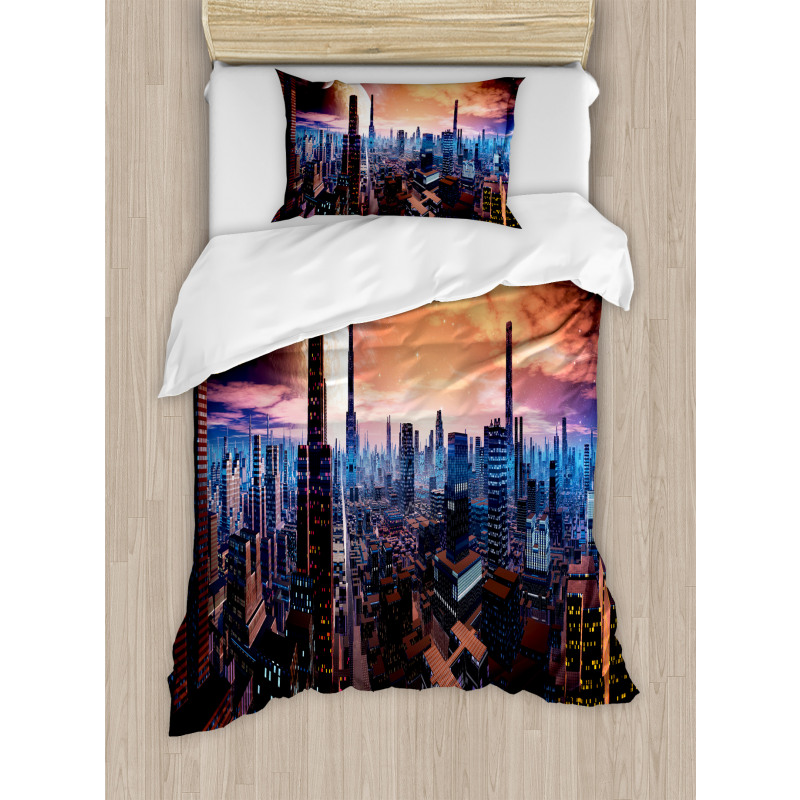 Futuristic Distant World Duvet Cover Set