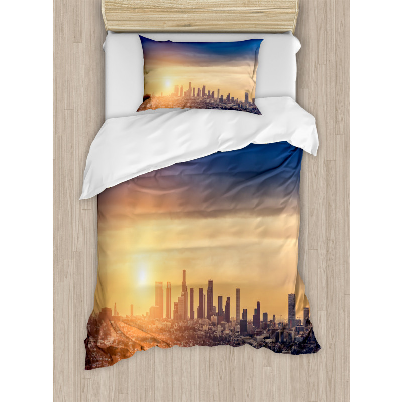 Sunrise at Los Angeles Duvet Cover Set