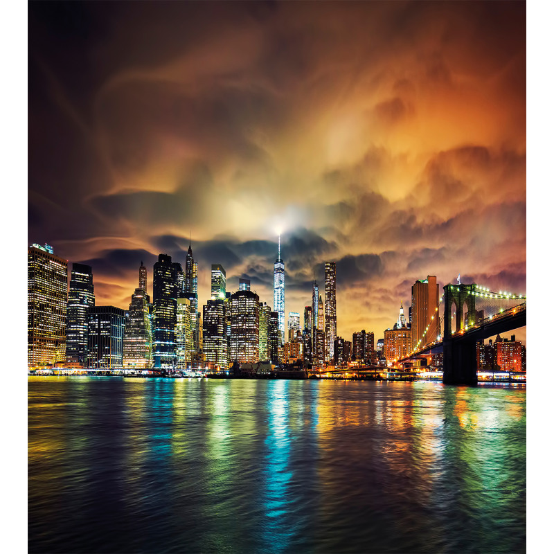 Fantasy Sky NYC Sunset Duvet Cover Set