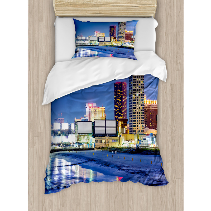 Resort Casinos on Shore Duvet Cover Set