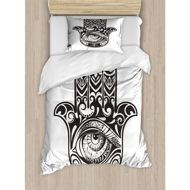 Art Moon Evil Eye Duvet Cover Set