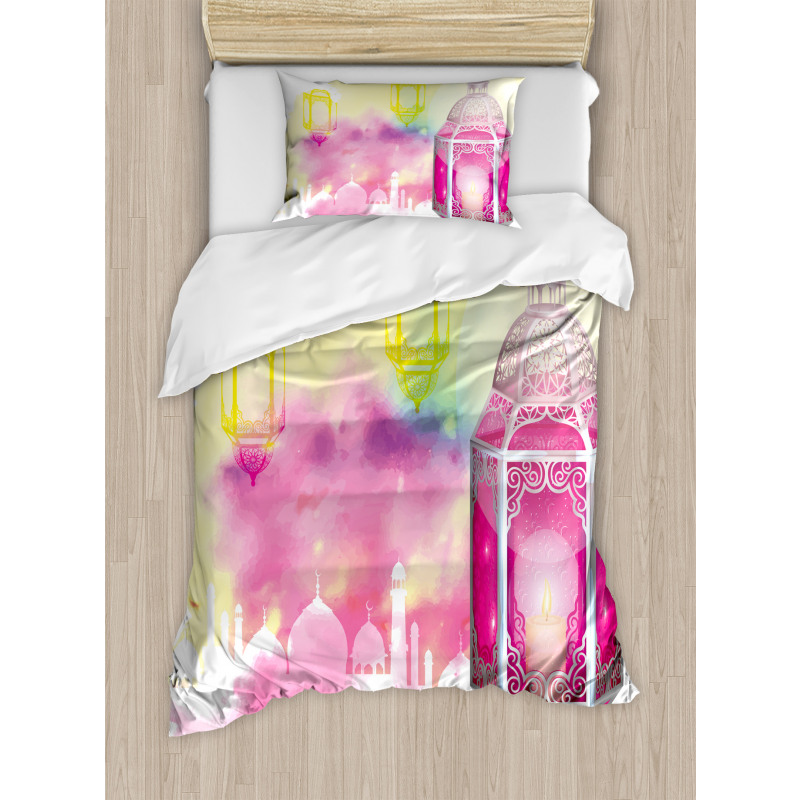 Ancient Building Artistic Duvet Cover Set