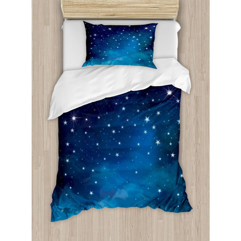 Vibrant Star Ombre Sky Duvet Cover Set