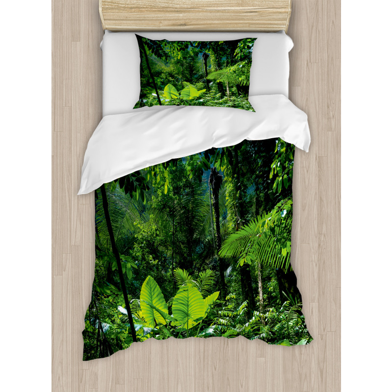 Green Untouched Nature Duvet Cover Set