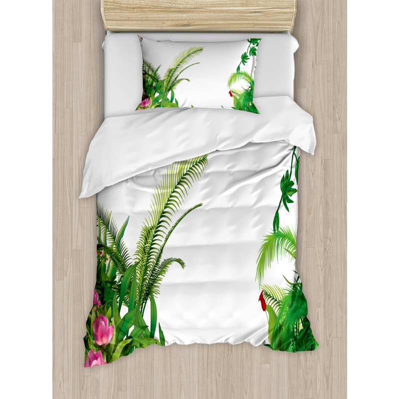 Tropical Plants Exotic Duvet Cover Set