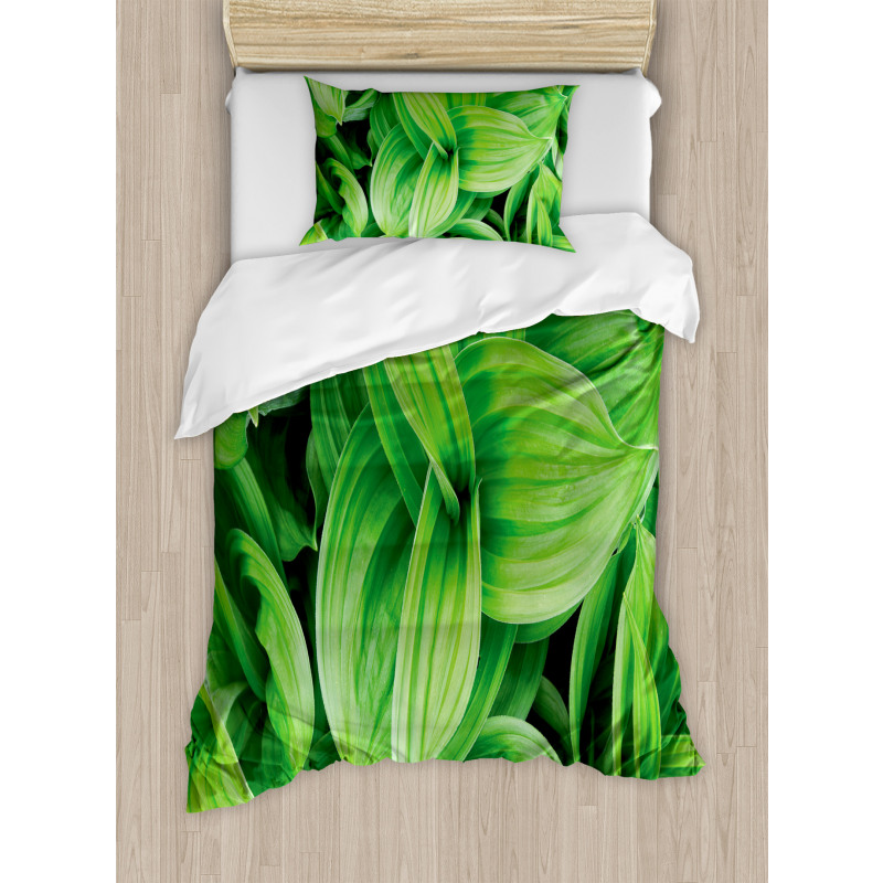 Tropic Foliage Pattern Duvet Cover Set